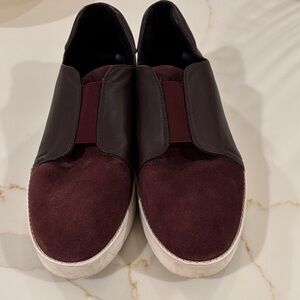 Women’s Burgundy Slip-On Shoes
